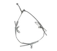 Zkydhbd Collana girocollo vintage con fiocco per donne e ragazze, con dolce temperamento, catena alla clavicola, gioielli estetici, regali per uso quotidiano, as show, Pelle