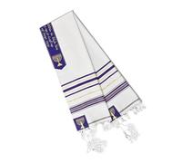 Zkydhbd Comodo scialle per preghiere ebrei, 180,3 cm, design tradizionale con frange Tzitzit per pratica devozionale evento a tema tradizionale Tallit per uomini e donne, Viola, Taglia unica
