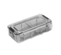 Zkydhbd Contenitore per esche da pesca, scatola di giunzione, fosforescente, trasparenti, impermeabili, gancio per esche da pesca, strumento da pesca a doppio lato