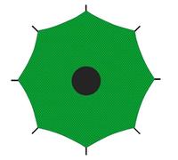 Zkydhbd Copertura superiore antivento e antistrappo per trampolino, protezione solare, resistente all'acqua, facile installazione, adatta per giochi all'aperto trampolino copertura baldacchino