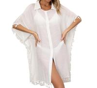 Zkydhbd Costume da bagno Coverup Dress Crochet Bikini Cover Up Costume da bagno Vuoto Donne Abito da spiaggia per Ragazza Nuoto Piscina Party Costumi da bagno Per Wrap 's Per Piscina Costume da bagno