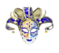 Zkydhbd Costume in maschera vintage veneziani giullari carnevale cosplay festa di Halloween per donne uomini decorazioni da parete