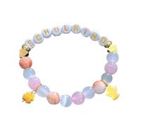 Zkydhbd Creativo Lettera Bead Con/senza Ciondolo Dettaglio Acrilico Design Da Polso Per Gli Adolescenti Accessori Quotidiani Amici, Misura unica, come descritto