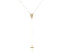 Zkydhbd Crocifisso alla moda Ciondolo Girocollo Collana Croce Religiosa Squisito Pendenti In Metallo Catene Clavicola Gioielli Donna Collana Personalizzata, Misura unica, come descritto, come