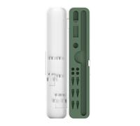 Zkydhbd Custodia antiurto in silicone per matita 1/2/3 stilo capacitivi penna con scomparti portaoggetti multiaccessori scatola per accessori, Verde