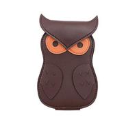 Zkydhbd Custodia in pelle per plettro e plettri, organizer per chitarra, Marrone