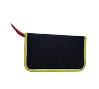 Zkydhbd Custodia portatile per piccoli attrezzi organizer porta sacchetti con cerniere per saldatore borse di immagazzinaggio organizzatori elettronica, Grande Giallo