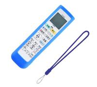 Zkydhbd Custodia protettiva in silicone per telecomando antidop con cordino per accessori di controllo dell'aria condizionata copertura protettiva completa