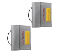 Zkydhbd Custodia protettiva per batterie al litio resistenti e impermeabili, piccola soluzione multiuso per viaggi, campeggio, batterie ignifughe essenziali, 2 pezzi