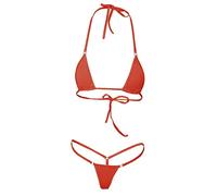 Zkydhbd Donne Reggiseno E Slip Tinta Unita Vita Bassa Costume Da Bagno Due Pezzi Brasiliano Costumi Da Bagno Beachwear Accessori Per Adulti