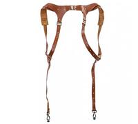 Zkydhbd Doppia fotocamera imbracatura Strap Holder per fotografi usura comoda sinistra/destra/doppia imbracatura in pelle spalla, Spalle, Taglia unica