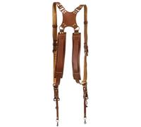 Zkydhbd Doppia fotocamera imbracatura Strap Holder per fotografi usura comoda sinistra/destra/doppia imbracatura in pelle spalla, Addensato nuovo dovrebbe, Taglia unica