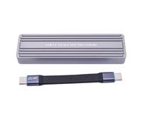 Zkydhbd Double Protocols Solid Disk Enclosure USB C USB 3.2 Custodia in alluminio Supporta 2242/2280 Dimensioni Per Fino a 4TB Capacità Solid Disk Box