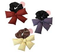 Zkydhbd Elastico per capelli con fiocco spesso oversize elastico per capelli elegante corda per capelli scrunchy donne coda di cavallo titolare