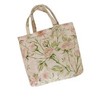 Zkydhbd Elegante borsa shopper in cotone trapuntato con disegni floreali grande capacità borsa imbottita da donna per uso quotidiano shopping invernale, B, One Size