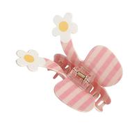 Zkydhbd Elegante clip per capelli in acrilico giocoso motivo a scacchi Bowknot disegni morsetto per capelli per donne e ragazze in avanti alla moda