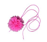 Zkydhbd Elegante collana con fiore di rosa, collana con fiore finto, catena per donne e ragazze, accessorio girocollo accattivante, as show, Panno