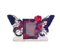 Zkydhbd Elegante espositore multiuso con rose e gigli, robusto espositore in acrilico, accessorio per ufficio e casa e scuola