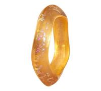 Zkydhbd Elegante oversize colorato alla moda accattivante scintillante modello stella resina braccialetto gioielli per le donne dichiarazione di moda, Misura unica, come descritto