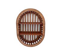 Zkydhbd Espositore in legno rotondo a forma di cuore mensole in legno decorazione per la stanza mensola da appendere alla parete mensola ornamento libreria mensola da parete in legno