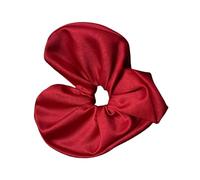 Zkydhbd Fascia per capelli oversize satinata a forma di cuore per elegante supporto per coda di cavallo e chignon, elastici per capelli per autunno inverno