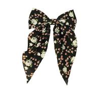 Zkydhbd Fermaglio per capelli con stampa floreale dolce Natale clip piatta forcina Natale elegante clip per capelli per mazzi