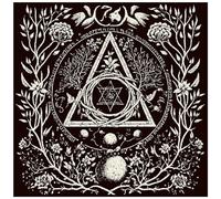 Zkydhbd Forma quadrata Pendolo Divinazioni Mat Tovaglia Gioco da Tavolo Pad Carta Tovaglia Metafisica Gioco Da Tavolo Tappetino Psichico Tovaglia