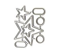 Zkydhbd Fustelle in metallo per realizzare biglietti in rilievo, stencil per goffratura, fustelle da taglio, decorazioni, artigianato, cornici fustellate per stencil per scrapbooking