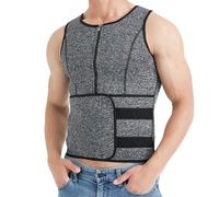 Zkydhbd Gilet da uomo Sauna Corsetto Vita Trainer Body Top Shapewear Dimagrante Gilet Allenamento Tuta per il grasso della pancia dimagrante allenamento in palestra