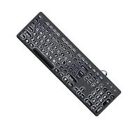 Zkydhbd Grande computer a grandezza naturale retroilluminato delle tastiere 104Keys di USB LED della stampa del carattere per l'anziano e basso per il singolo cavo USB retroilluminato