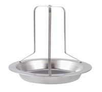 Zkydhbd Griglia verticale per pollo, in acciaio, design antiscivolo, perfetto per arrostire varie carni di facile manutenzione, gadget da cucina, barbecue, griglia per pollo