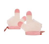 Zkydhbd Guanti protettivi per le mani del bambino, per succhiare il pollice, comodi e sicuri, guanti protettivi per l'uso quotidiano per prevenire la suzione del pollice, Due dita rosse, M