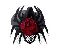 Zkydhbd Halloween Cool Dark Witch Hat Hair Clip Cono Cappello Carino Tornante Ragazze Tornante Strega Festa Foto Puntelli Accessori di Halloween Per Adulti