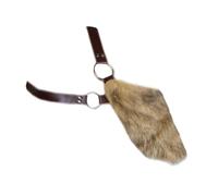 Zkydhbd Imbracatura regolabile in ecopelle pelosa per spalle armature pad rievocazione storica carnevale spalla medievale spallaccio attrezzatura per giochi di ruolo