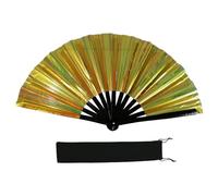 Zkydhbd Luminoso Riflettente Colorato Pieghevole Palmare Fan Linea di Danza Mano Per Partito Esibizioni Di Fase E Scambi Culturali E