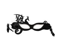 Zkydhbd Mascherata per le donne mezza faccia sera ballo di fine anno con maglia Mardi Gras Halloween festa in maschera con maglia Halloween mezza faccia per le donne
