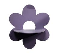 Zkydhbd Mensola da parete in legno a forma di fiore con accento di cristallo per camera da letto o soggiorno, decorazione a forma di fiore