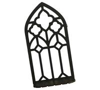 Zkydhbd Mensola da parete in legno scavato in stile retrò, in stile vintage, con cristalli neri, supporto per esposizione per piante, decorazione per soggiorno, mensola da parete vintage