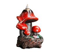 Zkydhbd Mestiere della resina dell'incensiere del riflusso del fungo per lenire lo spazio abitativo studi di aromaterapia diffusore fungo