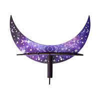 Zkydhbd Moon - Mensola portaoggetti in legno e cristallo, per dormitorio, parete, finestra, porta, decorazione, mensola in legno