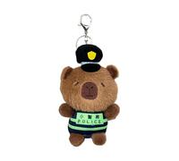 Zkydhbd Morbido peluche Capybaras Ufficiale Portachiavi Charm a forma di animale titolare borsa accessorio adatto per regalo e uso quotidiano Animal Charm, C, Taglia unica