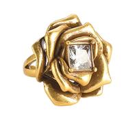 Zkydhbd Multi strato rosa fiore anelli unici vintage anelli orecchini collana con strati rosa e zircone accento elegante cocktail orecchini, Misura unica, come descritto, come descritto