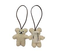 Zkydhbd Nome del bambino Tag Carino Cartoon Bear Zaino Ciondolo Baby Car Brand Portachiavi Borsa Appena Nato Ornamenti Regalo Portachiavi Per Il Bambino, Orso dagli occhi grandi con M
