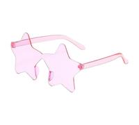 Zkydhbd Occhiali da sole a forma di stella, per spettacoli teatrali, feste di compleanno, bambini e adulti, brillanti per la sicurezza del sole e la negazione della cornice