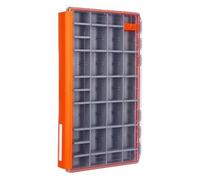 Zkydhbd Organizzatori di esche con coperchio trasparente vassoio scatola degli attrezzi separatore esche organizer per attrezzatura da pesca con divisori rimovibili scatola di immagazzinaggio