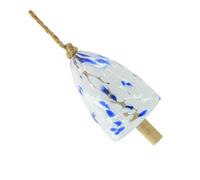 Zkydhbd Ornamento artistico fatto a mano in vetro colorato da appendere per portico/cortile, design resistente alle intemperie e toni delicati, fatto a mano in vetro con gancio