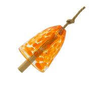 Zkydhbd Ornamento artistico fatto a mano in vetro colorato da appendere per portico/cortile, design resistente alle intemperie e toni delicati, fatto a mano in vetro con gancio