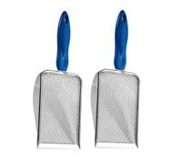 Zkydhbd Pala da giardinaggio in acciaio inossidabile con manico applicabile per piccoli gatti lettiera per animali domestici filtro pulito attrezzature da giardinaggio domestico