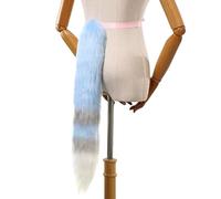 Zkydhbd Pellicce finte coda di volpe animale gatti cane lupo animes cosplay festa costume accessorio per adulti adolescenti gatti coda costume