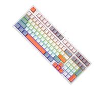 Zkydhbd Piccola tastiera meccanica da gioco 98Keys con retroilluminazione a LED Tastiera ergonomica per PC Gamers Office Wire LED Backlits